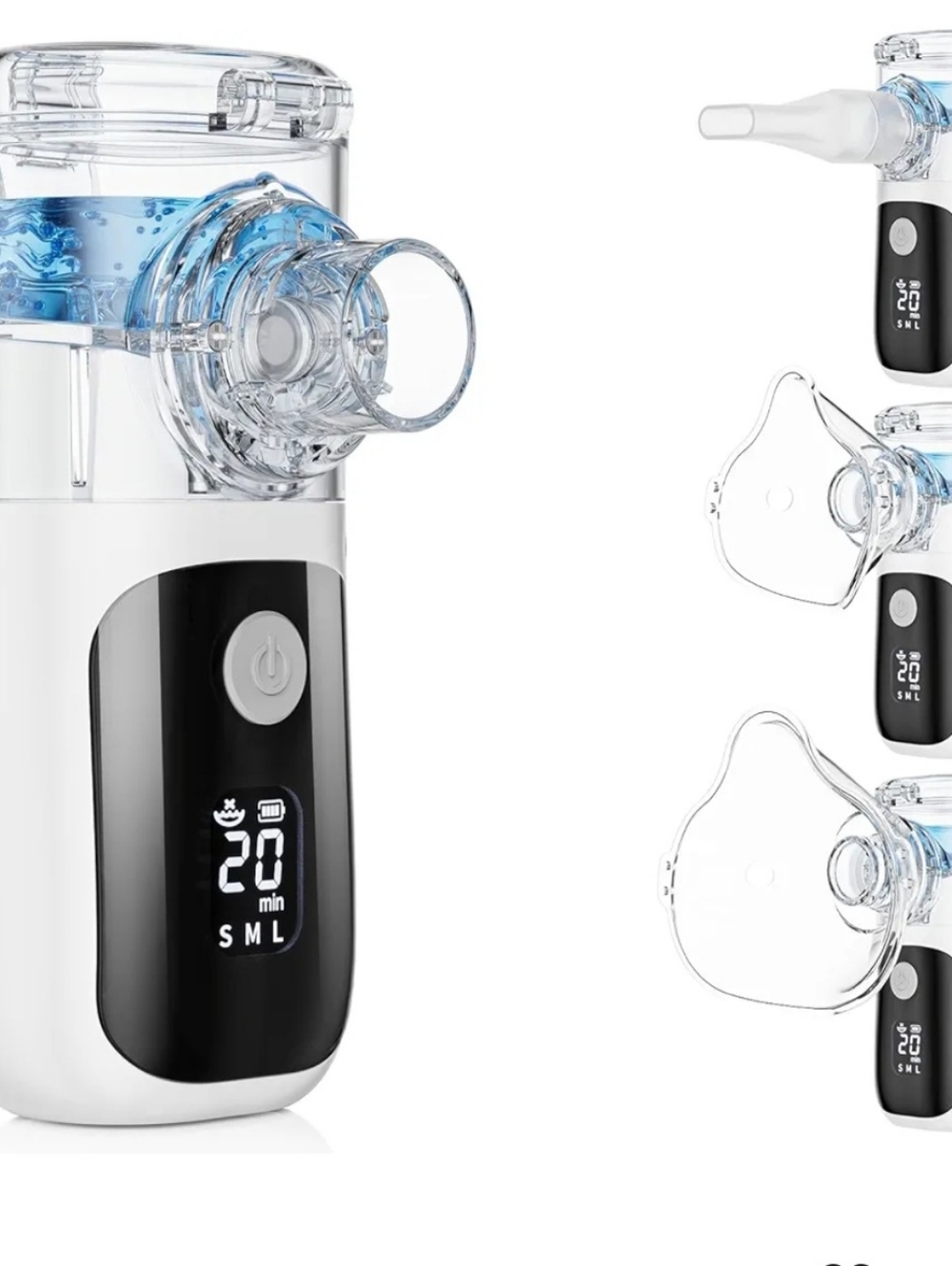 Portable Compact Nebulizer USB-C Rechargeable Advanced Digital Display